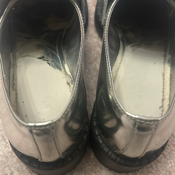 PRADA Silver Loafers size 37.5 - Picture 9 of 9